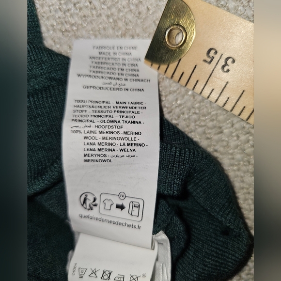 DEVRED 1902 Merino Wool Base Layer Size L Teal Color - Picture 5 of 12